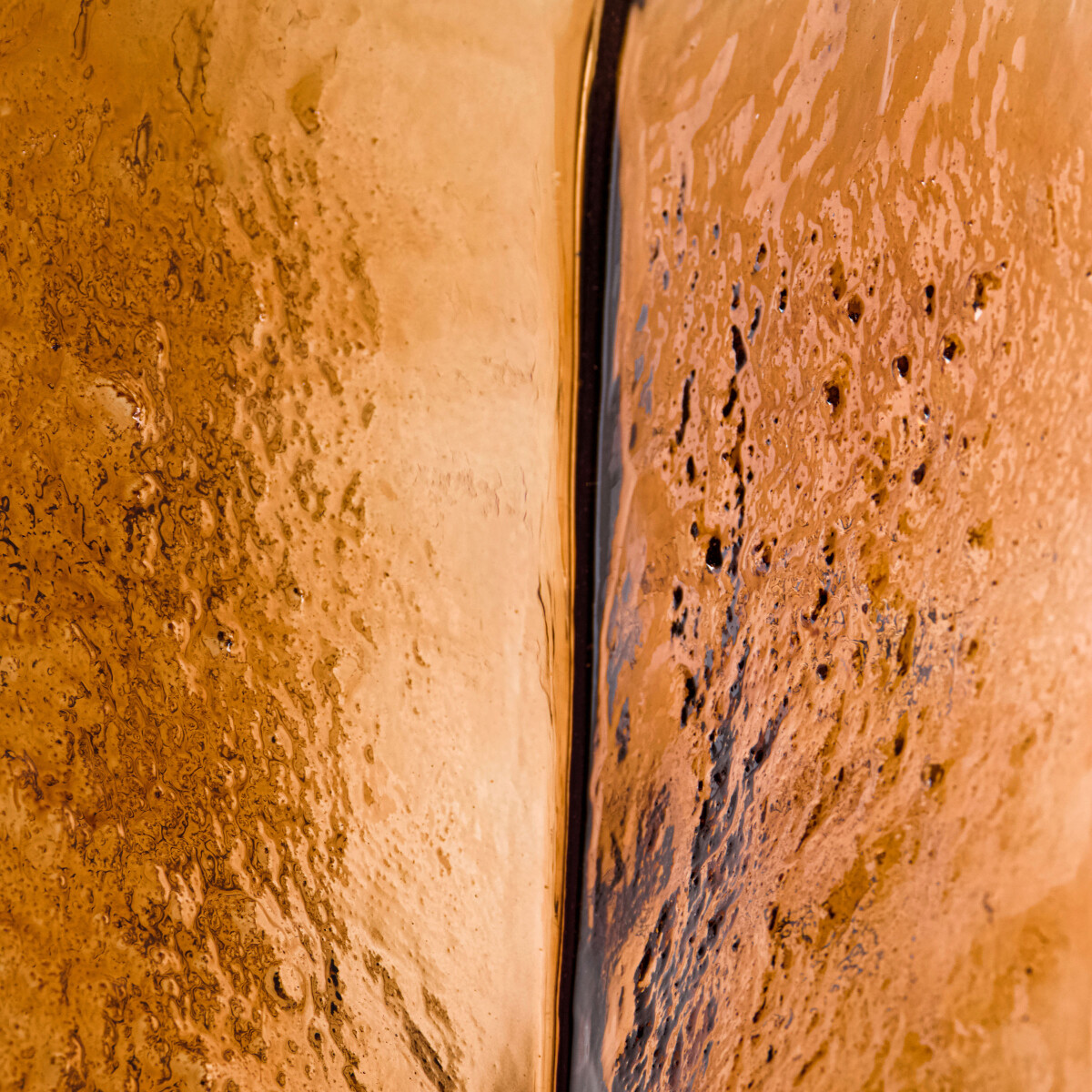 House Doctor - Vase - Square - Glas - Amber - 30 CM