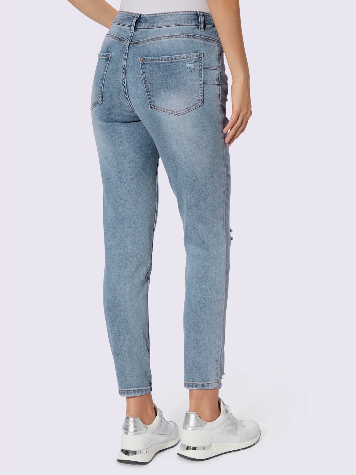 Jean inscription avec petites pierres brillantes fantaisie