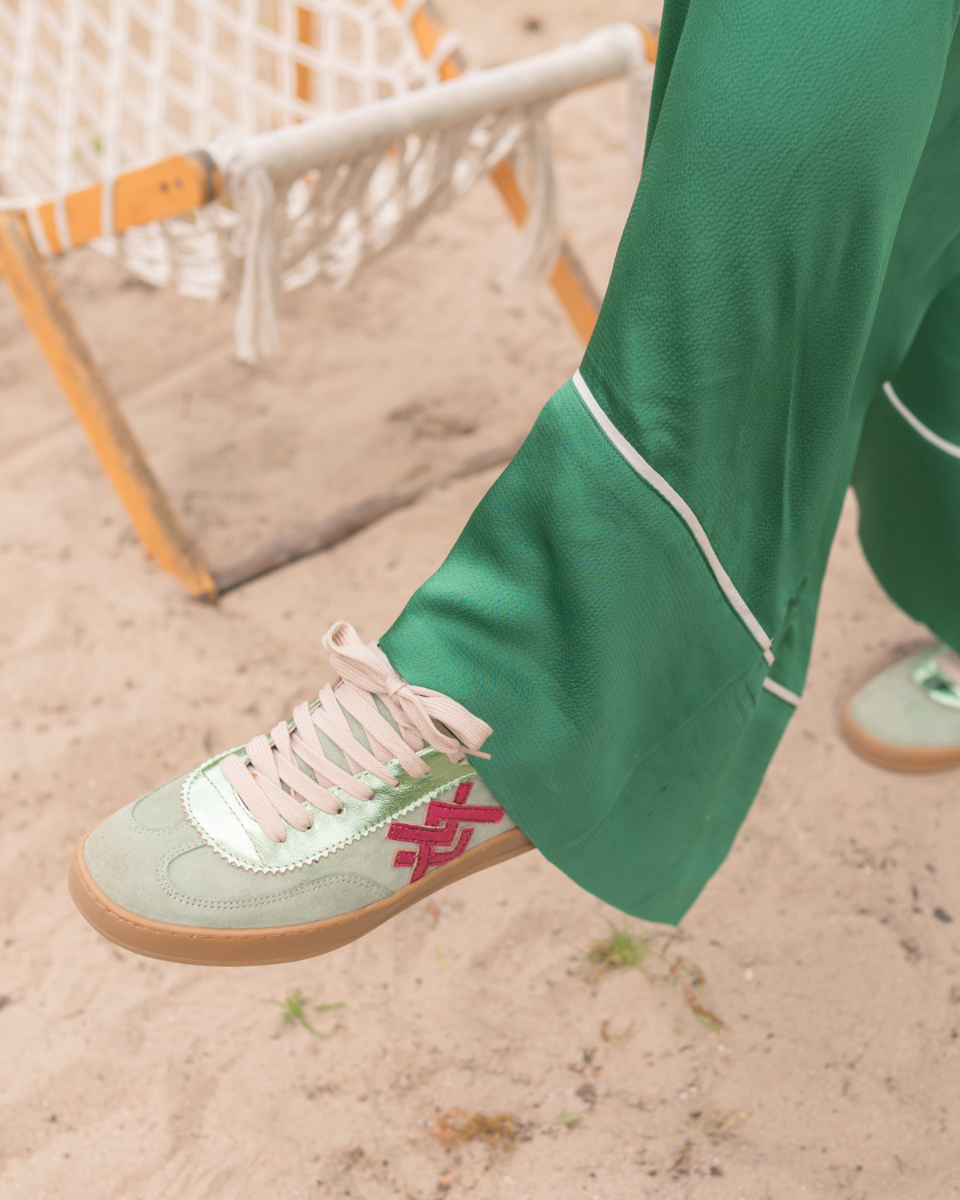 Si Willeke Groen/Roze Damessneakers