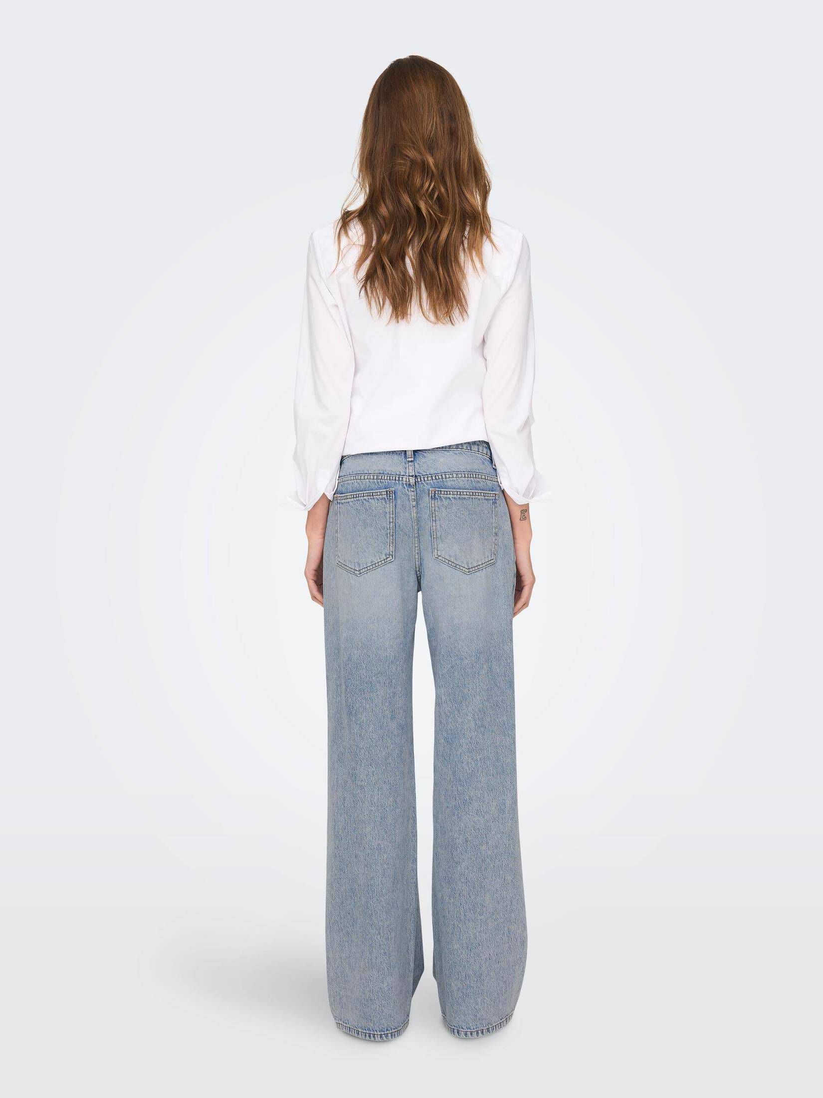 Only| Damen Jeans ONLCHRIS REG LOW WIDE DNM MAS412