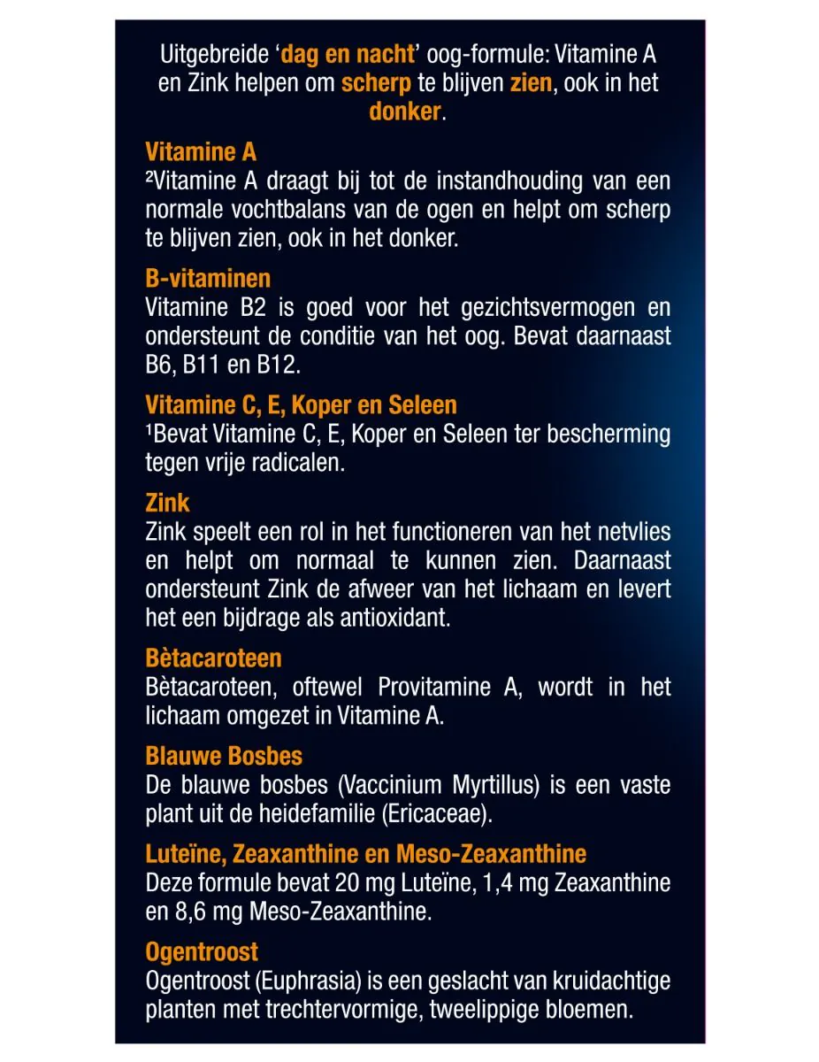 Ogen Dag & Nacht Scherp zicht 30 capsules