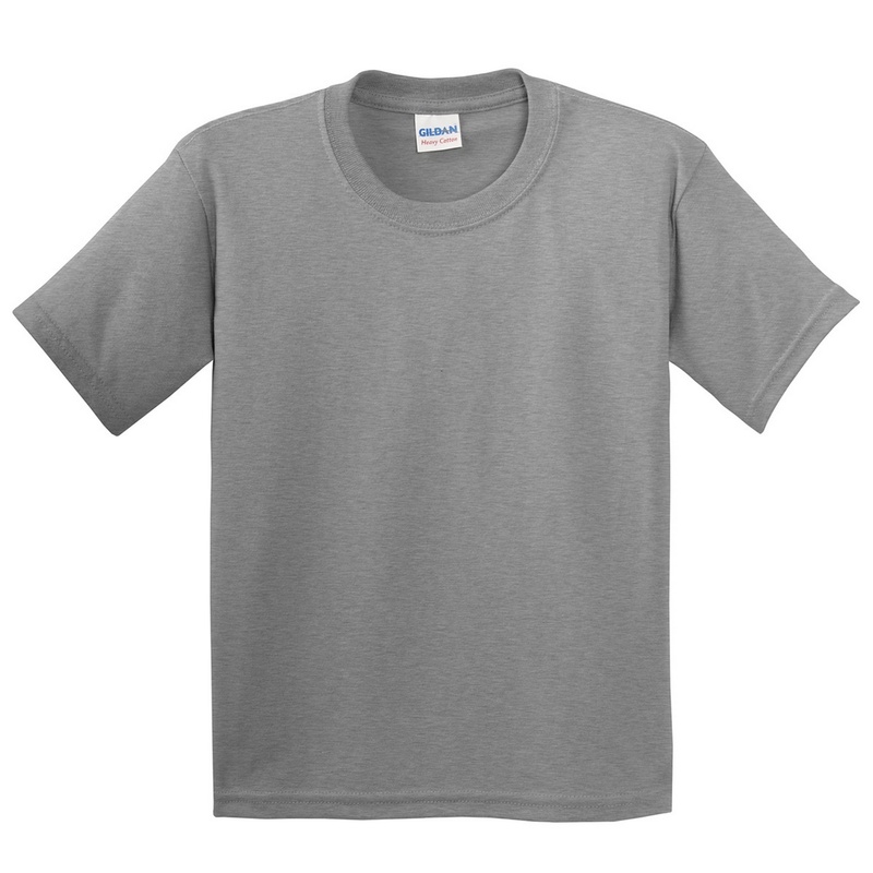 Short Manga Básica Camiseta Con Algodón Grueso Gildan