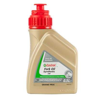 Huile de fourche Castrol SYNTHETIC FORK OIL 5W 500ML Universel