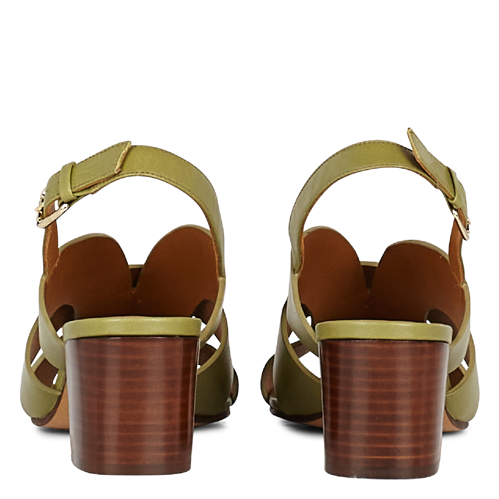 SANDALES N°551 - Sandales hautes en cuir N551 | Vert