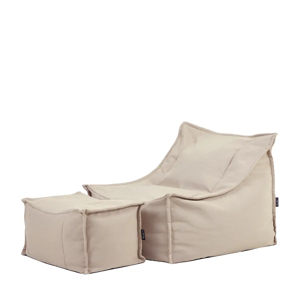 icon Zitzak en Poef Alto - Zitzak Fauteuil Buiten - Beige