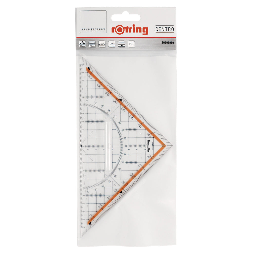 Esquadro Geométrico com Pega 23cmRotring