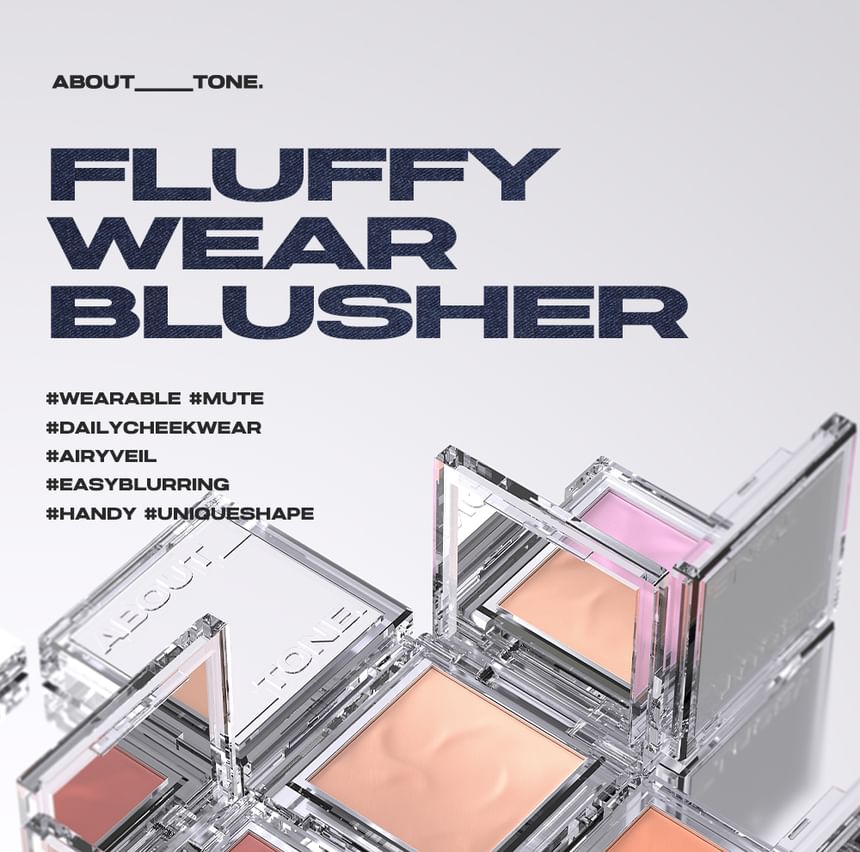 ABOUT_TONE - Fluffy Wear Blusher - 6 kleuren