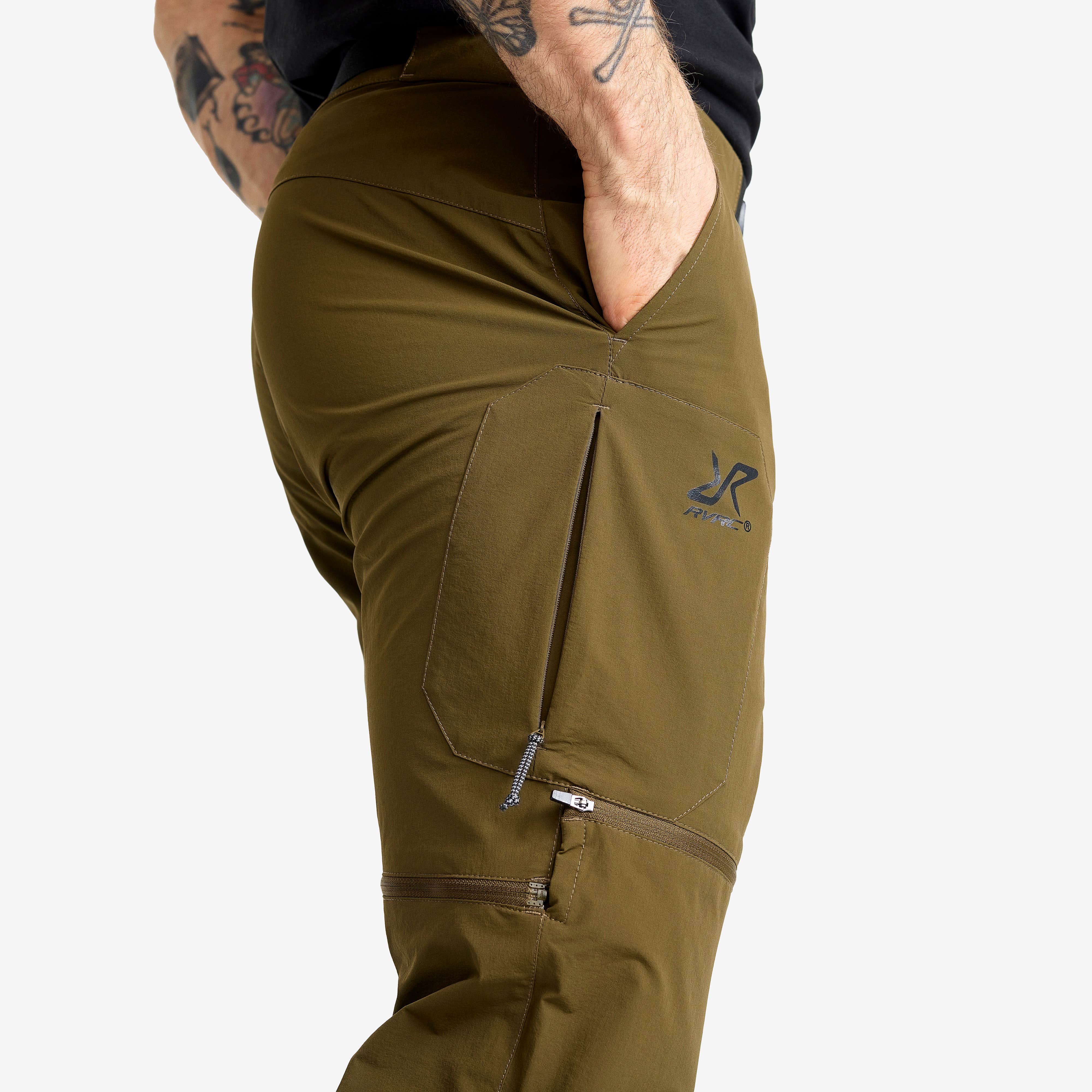 Elevate Hiking Zip-off Pants Herre Dark Olive