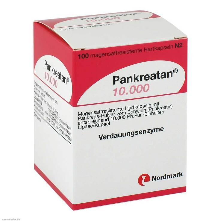 Pankreatan 10.000 magensaftresistente Kapseln, 100 St