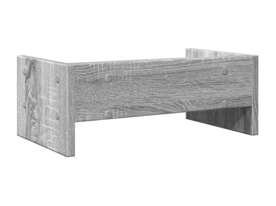 Support de moniteur sonoma gris 42x24x16 cm bois d'ingénierie