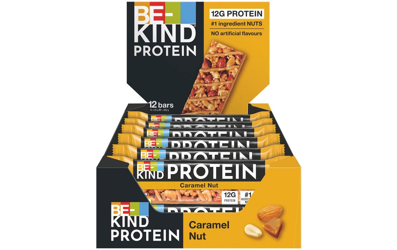 Riegel Protein Caramel Nut 12 x 50 gEin leckerer Proteinriegel mit dem unwiderstehlichen Geschmack von Karamell und Nüssen