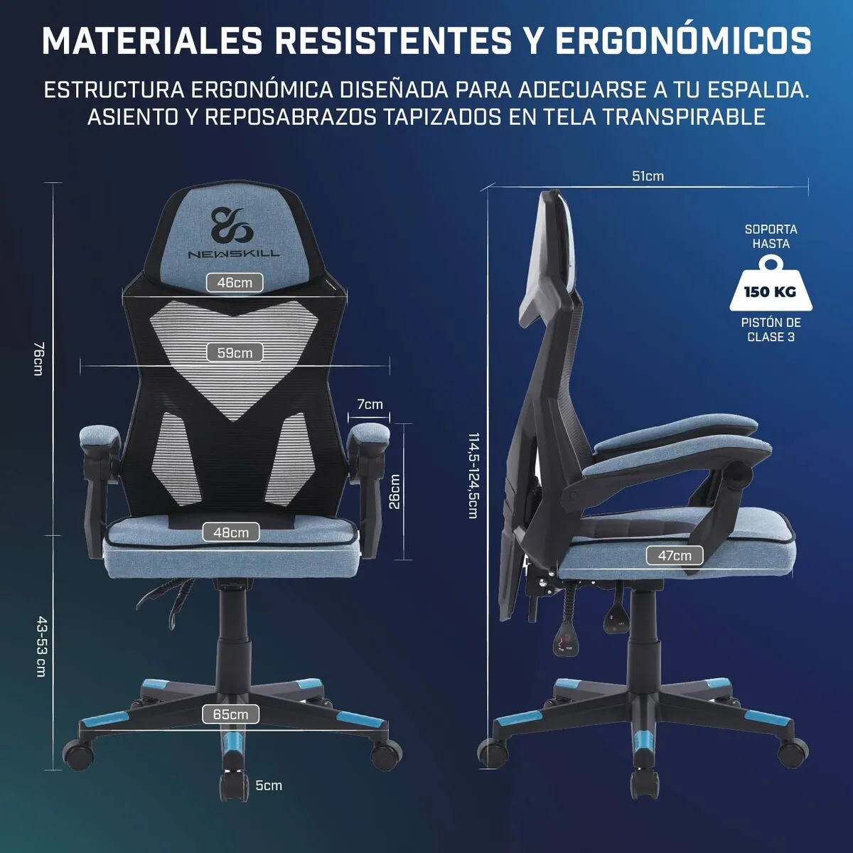 Newskill Eros - Bleu