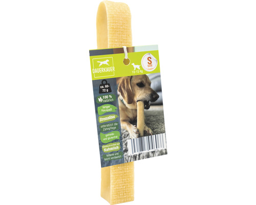 Hondensnack, kauwbot op melkbasis, 1 stuk ca. 60 g, gebitsverzorging, stressverlichting voor honden van 10-15 kg, kauwspeeltje, kaaskauwbot