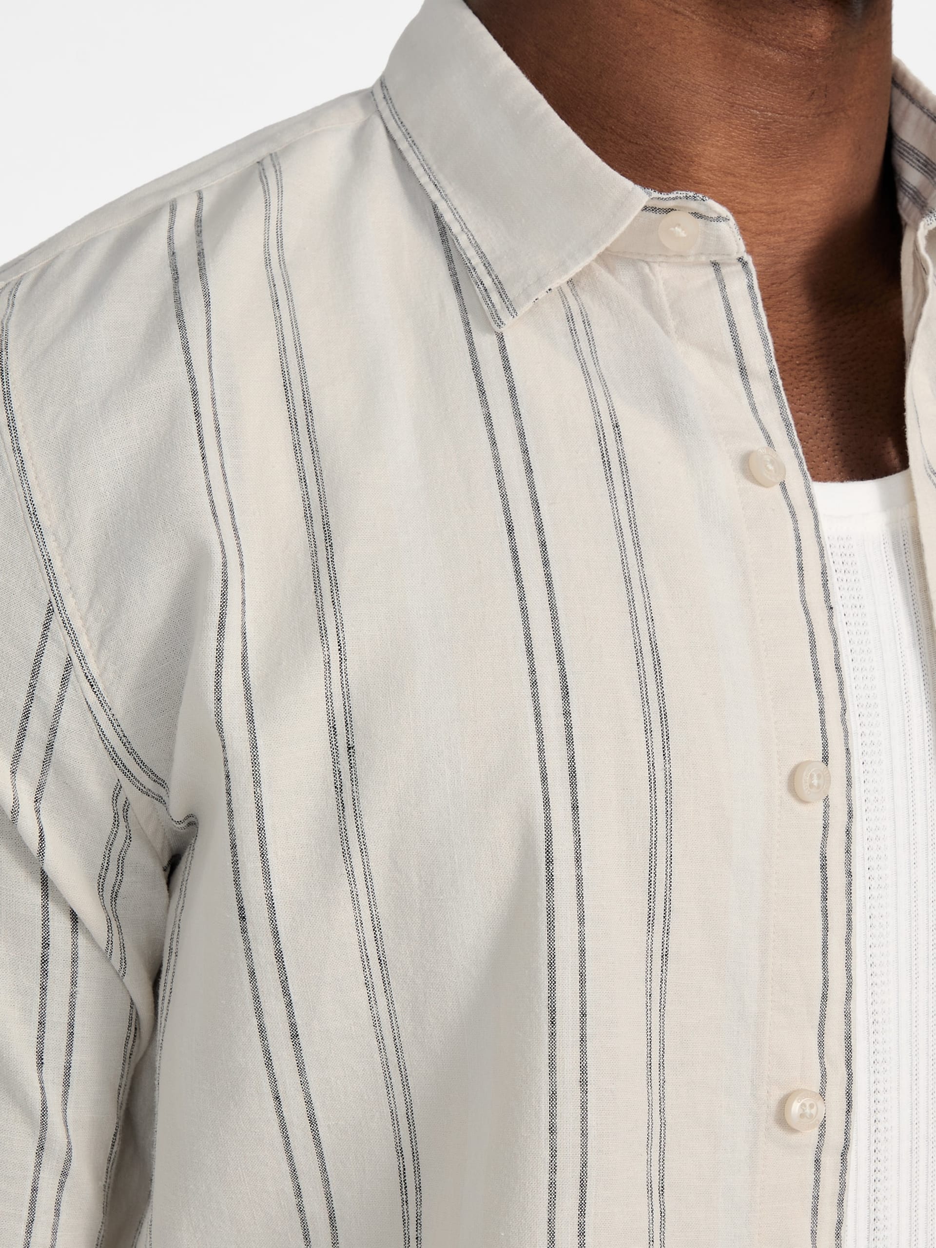 Camisa de linho listrada Eco Harkin