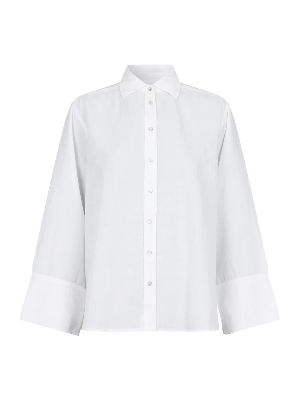 Bahne Studio  Hope hørskjorte - White