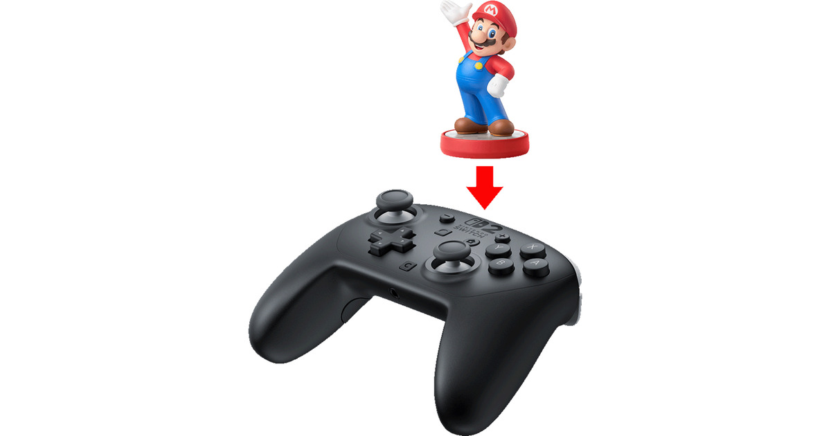 NintendoSwitch 2-Pro-controller  (Zwart, Bluetooth, NFC)