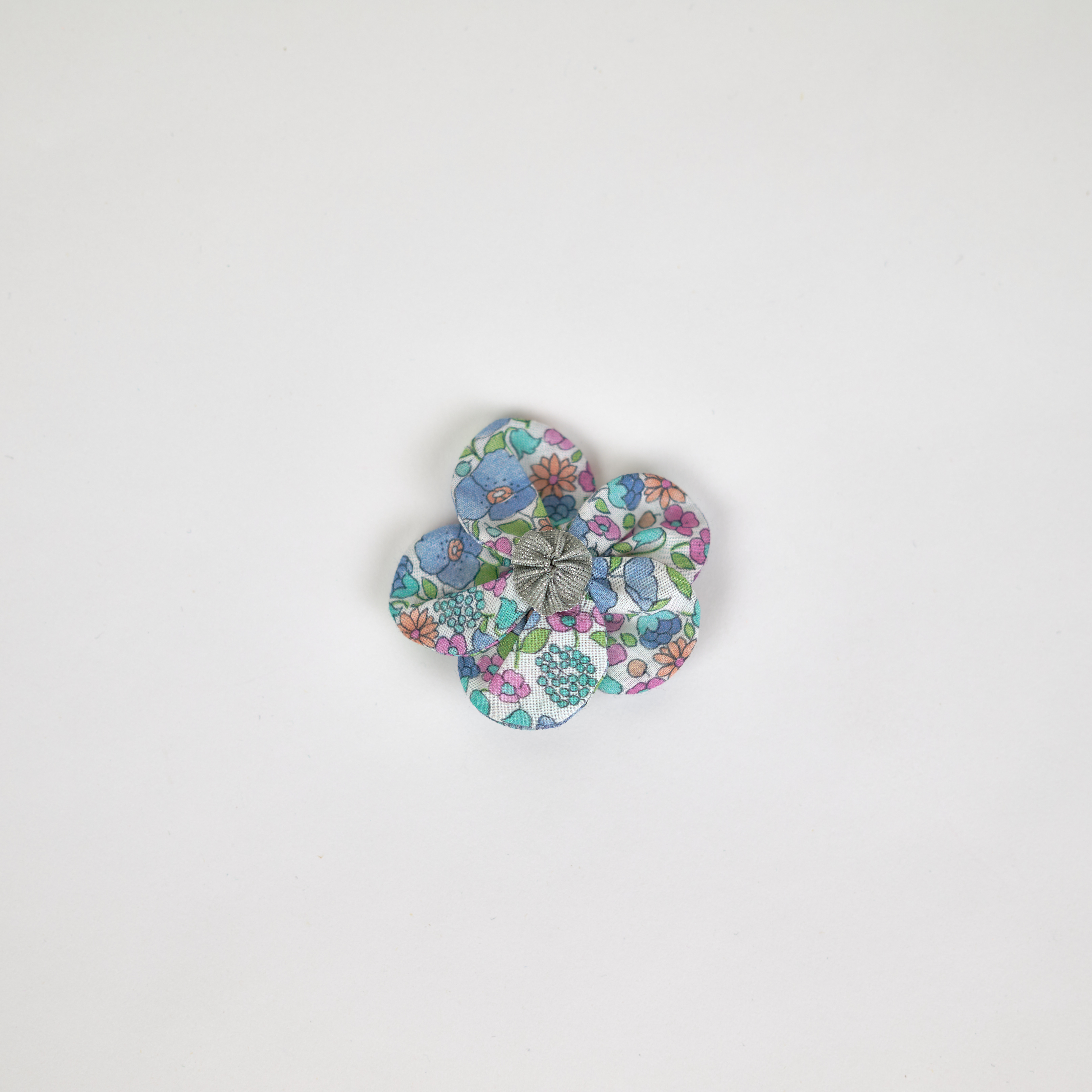 Petite Barrette Pétales De Fleur Pastel Fleuri