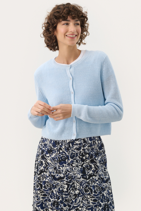 Part Two blauwe dames vest