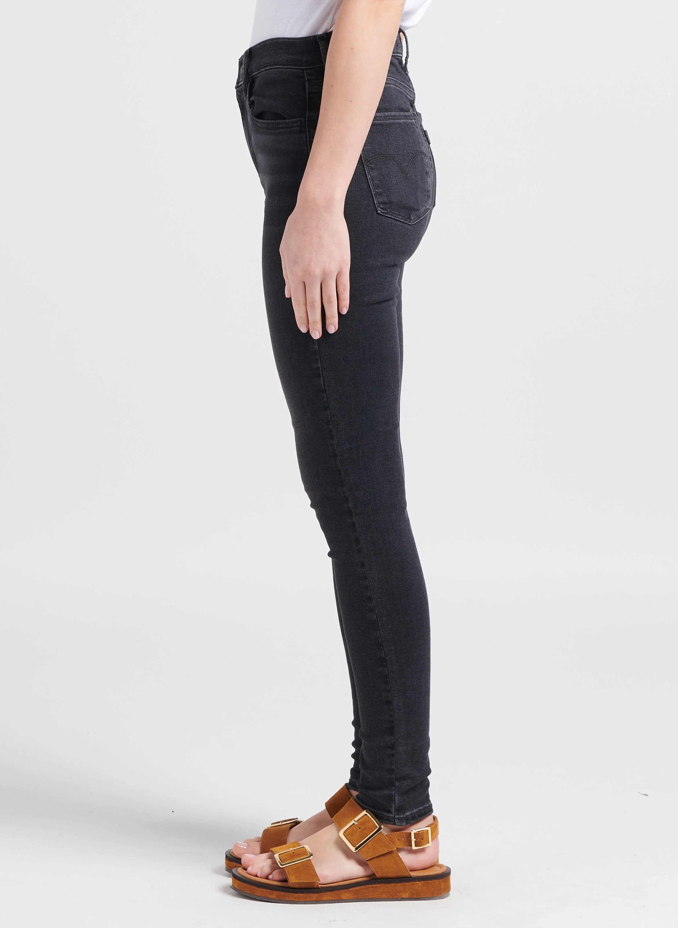 720 HIRISE SUPER SKINNY - Jean skinny taille haute en coton mélangé | Noir