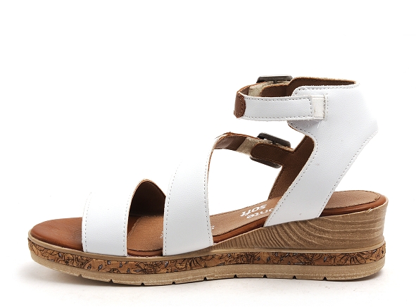 Remonte nu pieds talons femme d3052 blanc