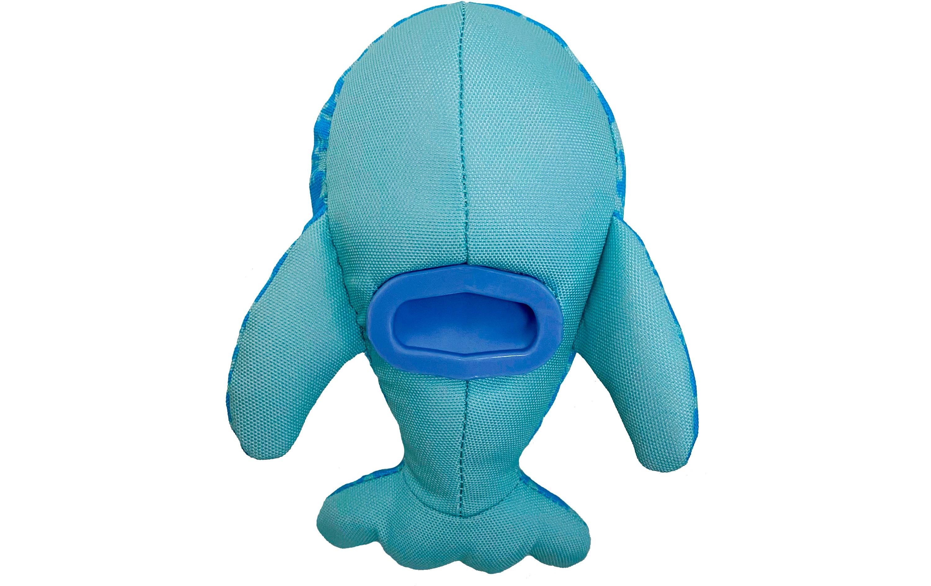 Hunde-Spielzeug Flingerz Splash Wal, BlauWurf-Hundespielzeug