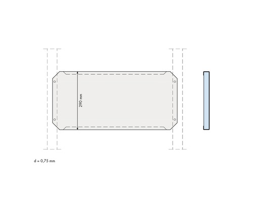 Knauf montagebeugel met gipsvezelinzetstuk 290 mm