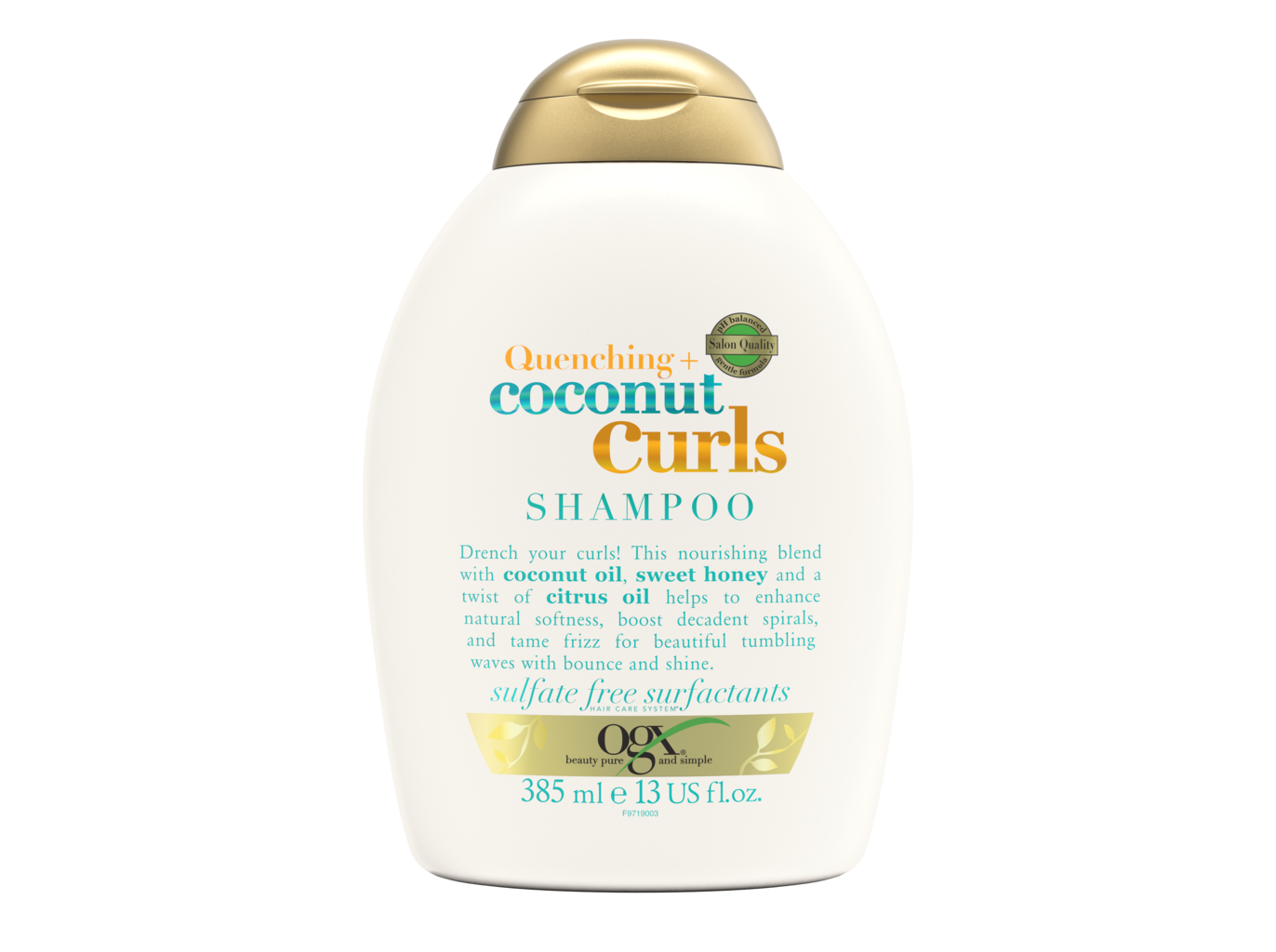 CHAMPÔ OGX COCONUT CURLS SEM SULFATOS 385ML