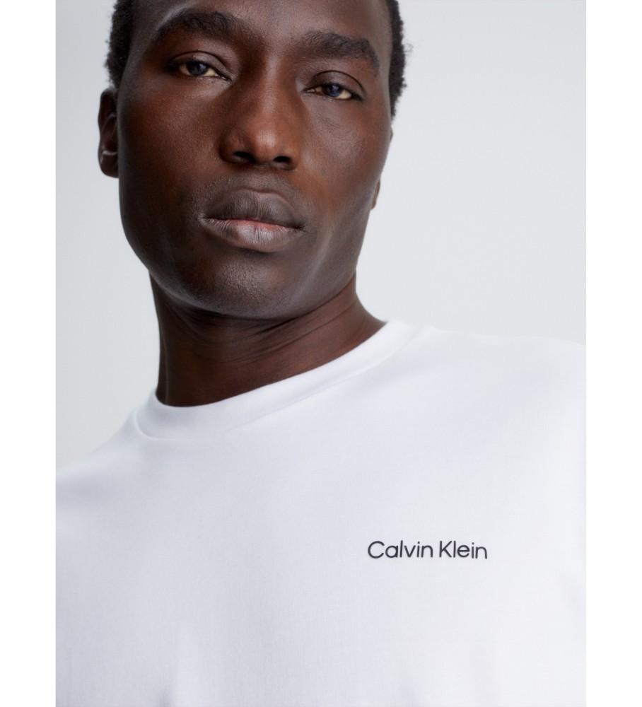 Camiseta Calvin Klein branca de algodão orgânico