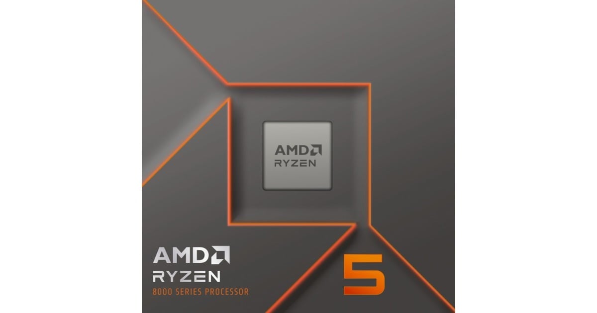 AMDRyzen 5 8400F, 4,2 GHz (4,7 GHz Turbo Boost) socket AM5 processor  (Unlocked, Wraith Stealth, Boxed)