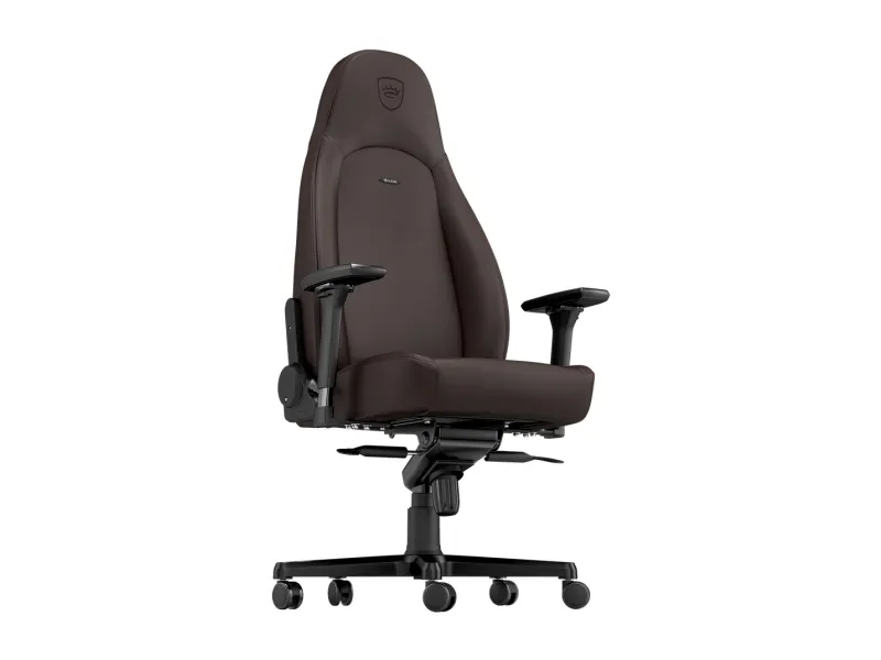 noblechairs Icon, Polstret sæde, Polstret ryglæn, Brun, Brun, Imiteret læder, Imiteret læder