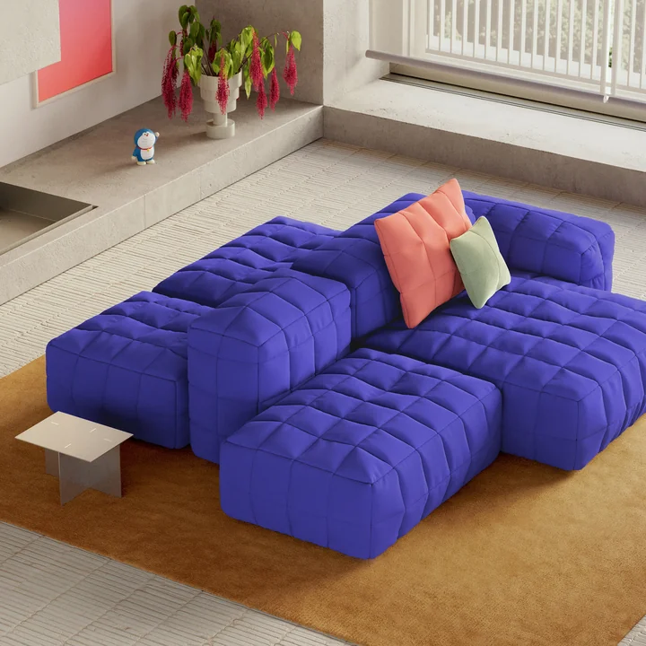 OUT Objekte unserer Tage - Henn Sofa 02, 245 x 140 cm, limette (Suunta 0402 by Kvadrat)