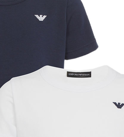 Emporio Armani T-shirts - 2-pak - Navy/Hvid