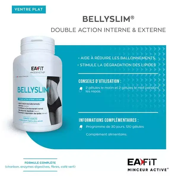 Eafit Bellyslim Emagrecimento Ativo Direcionado 120 cápsulas