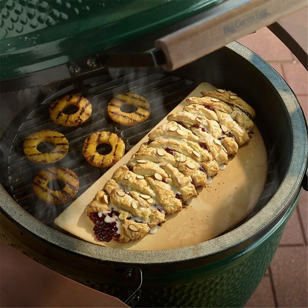Big green egg demi pierre de cuisson plate l pour panier conveggtor