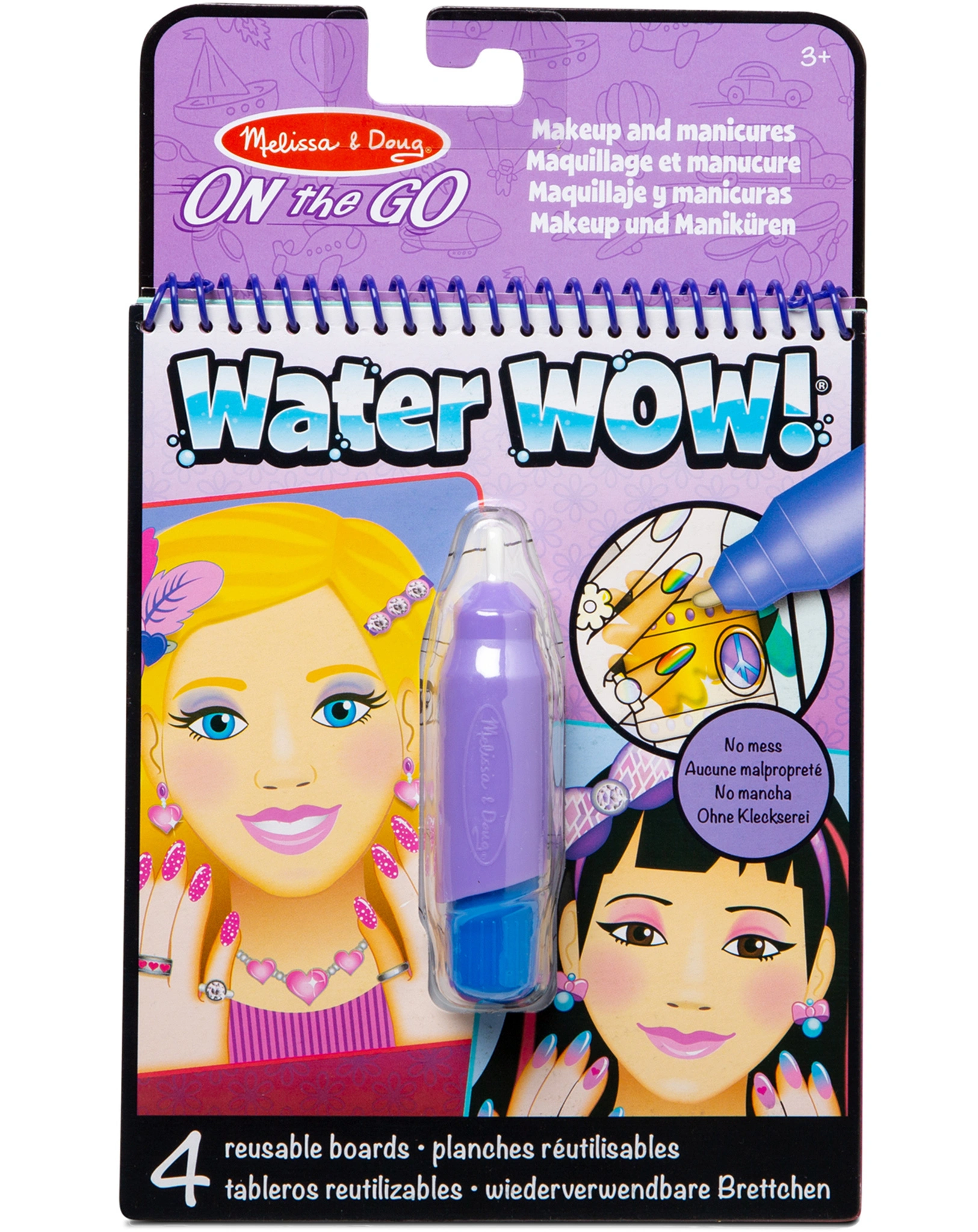 Malblock WATER WOW! - MAKEUP & MANIKÜRE mit Stift