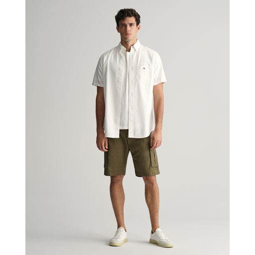 GANT Regular Fit Oxford Skjorte, White, L