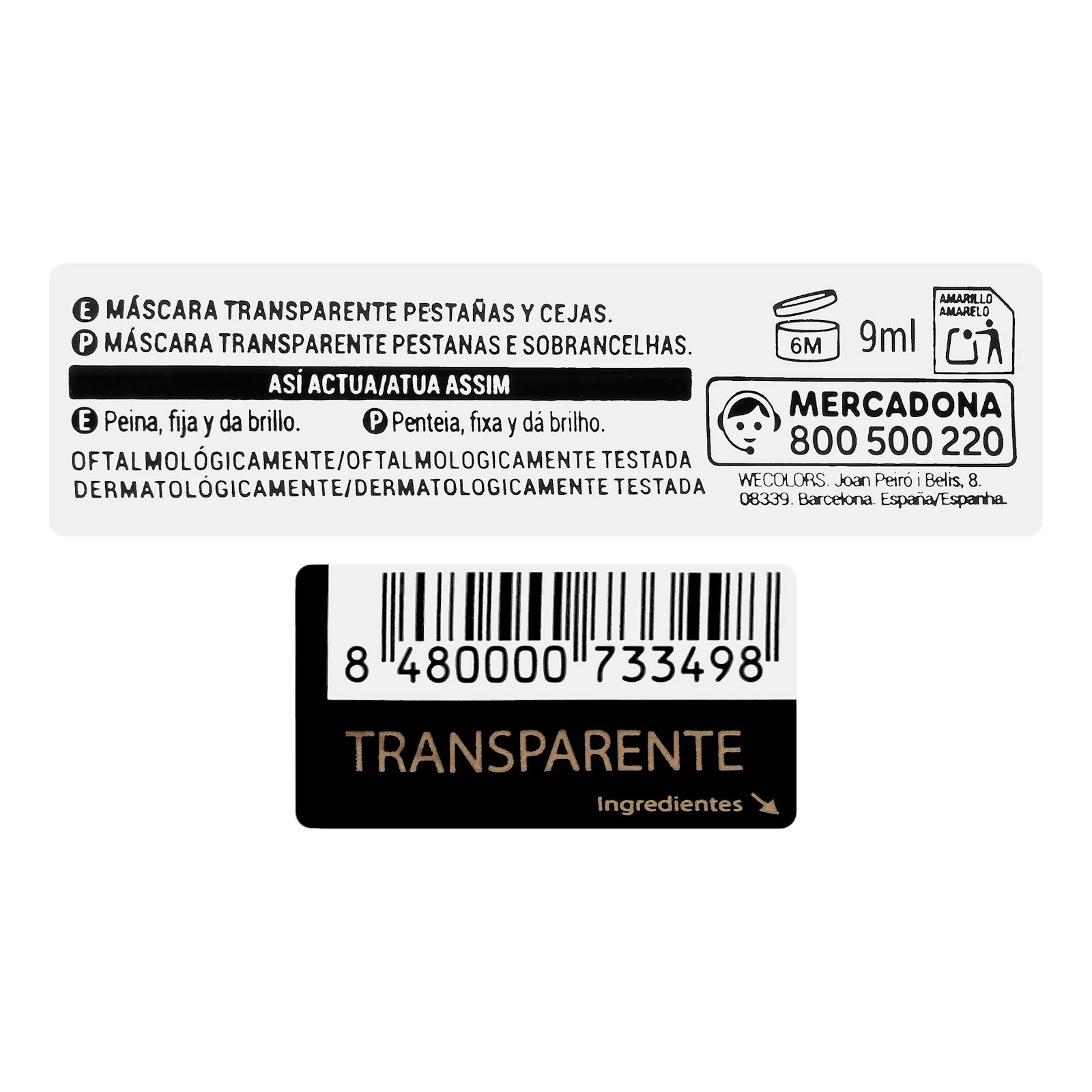 Mascara transparent Deliplus