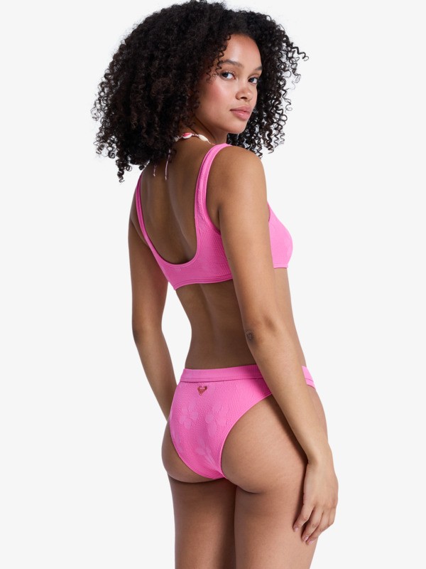 Roxy Paradise Moderate Bas de bikini classique Rose Femme