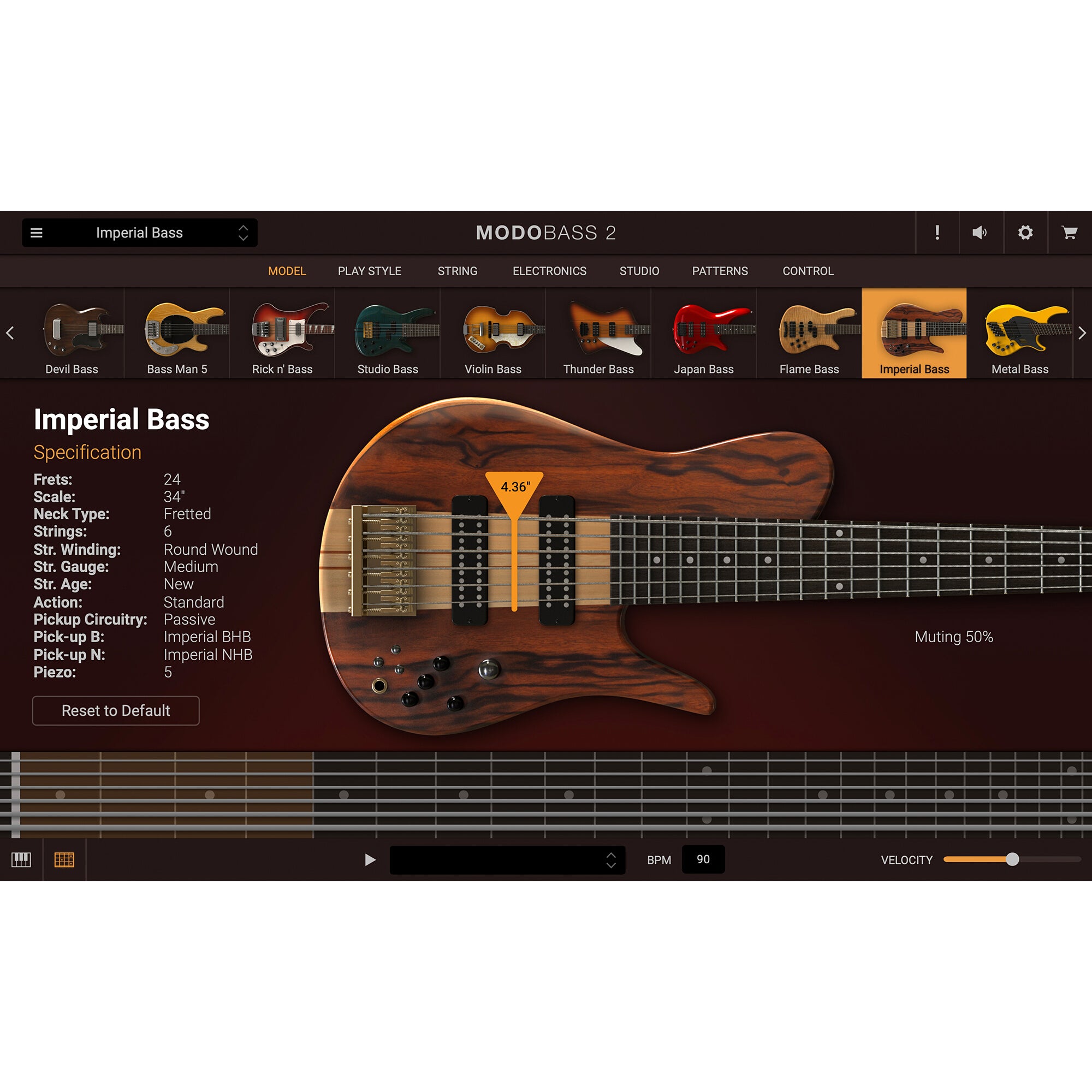 IK Multimedia MODO Bass 2.0 virtuele basgitaar plug-in (download)