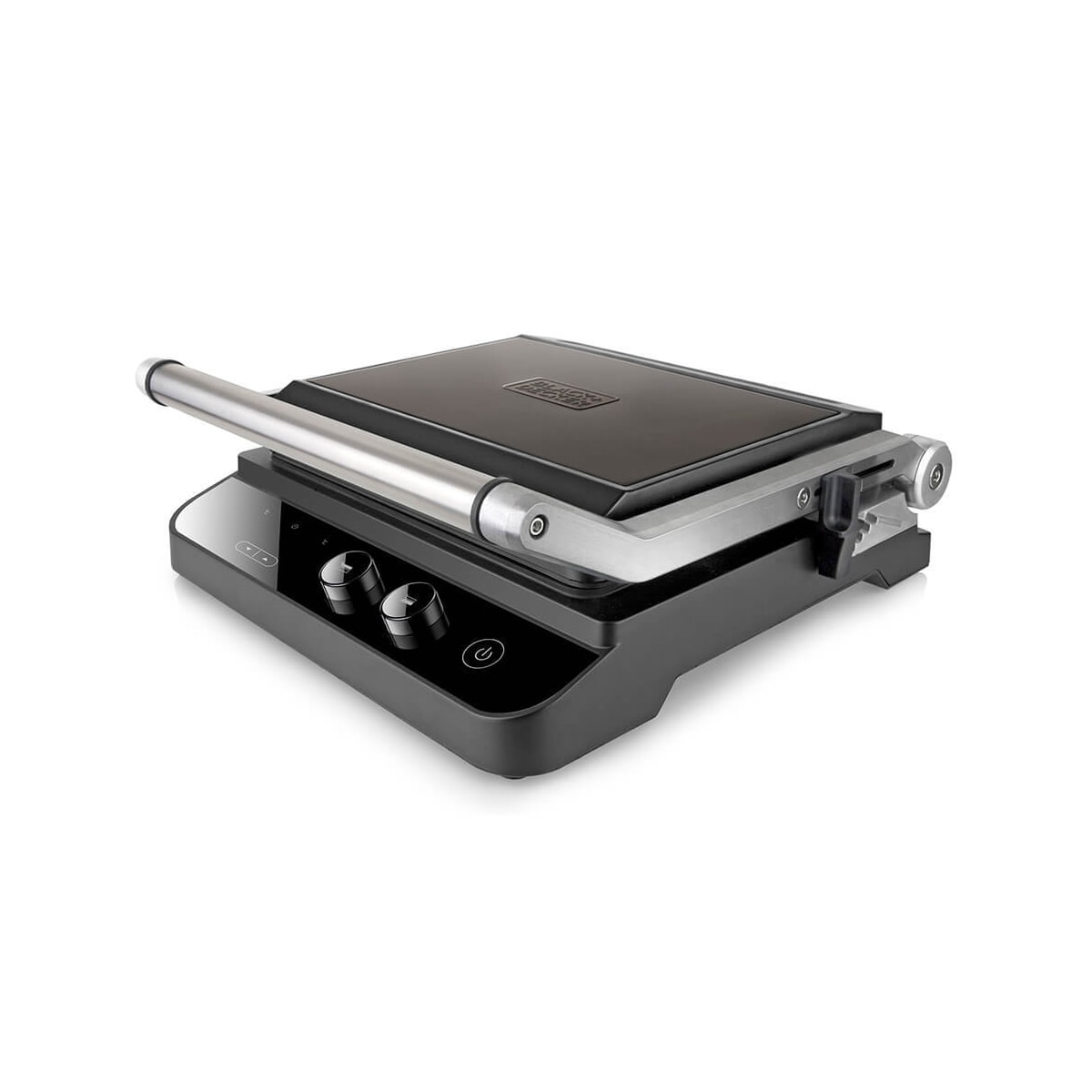 BLACK+DECKER Bordgrill, Ekstra Plate 2000W, Børstet Stål