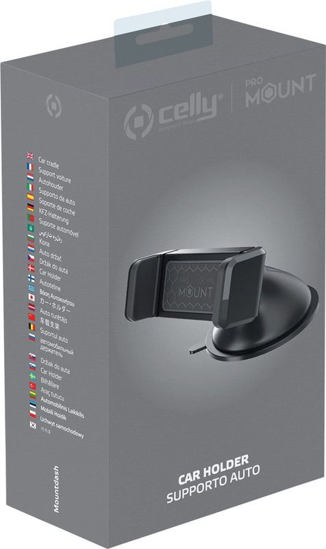 Celly - Pro Mount - Smartphone Houder - Zwart - Universeel - Zuignap