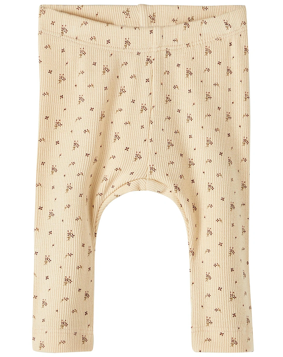 Baby-Leggings NBFGAGO in wood ash