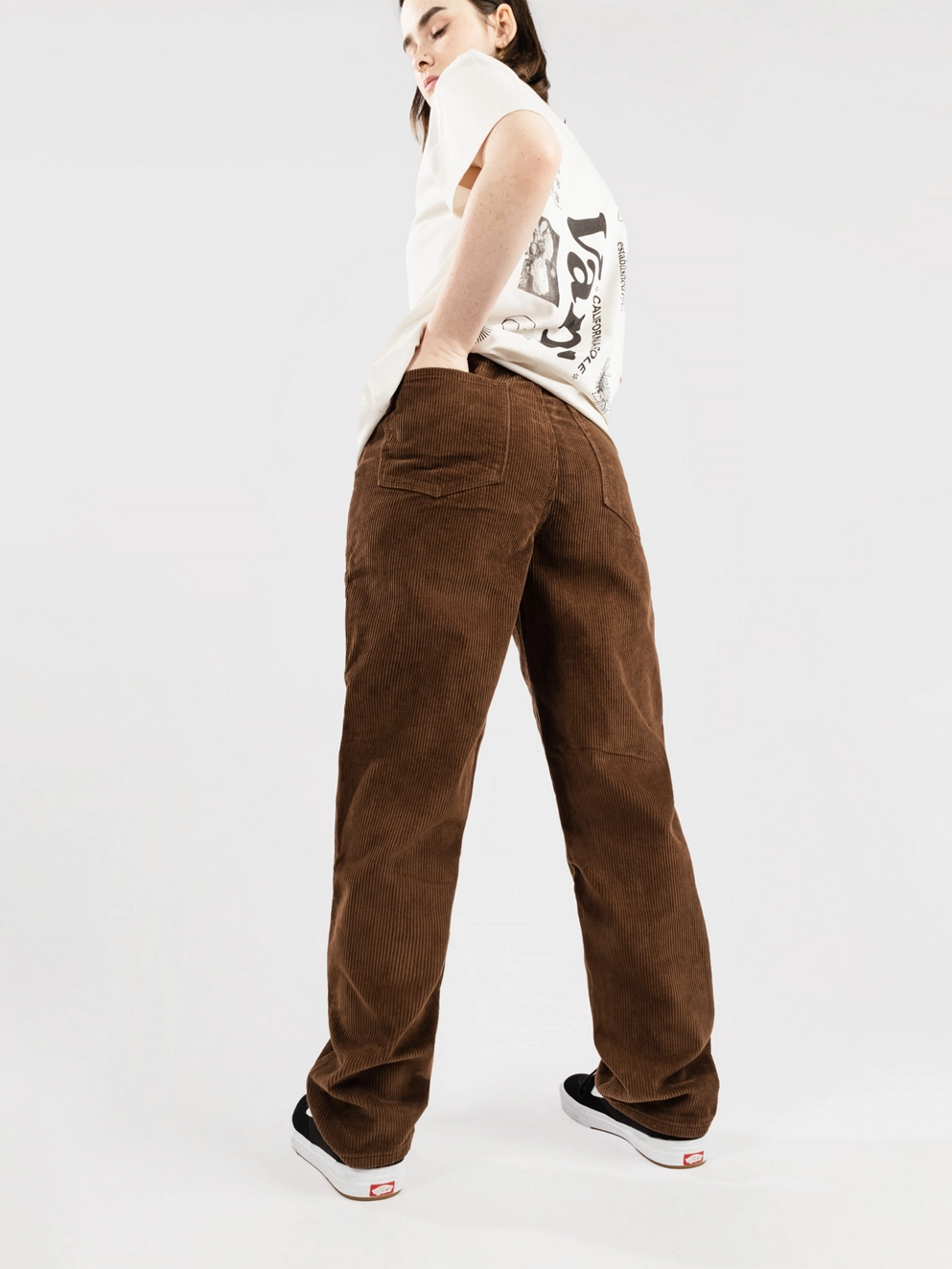 Empyre Tori 90s Sk8 Cord Pants carafe brown
