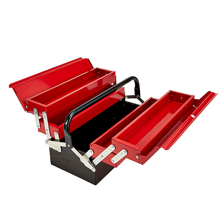 Boîte à outils cantilever en métal 43 cm