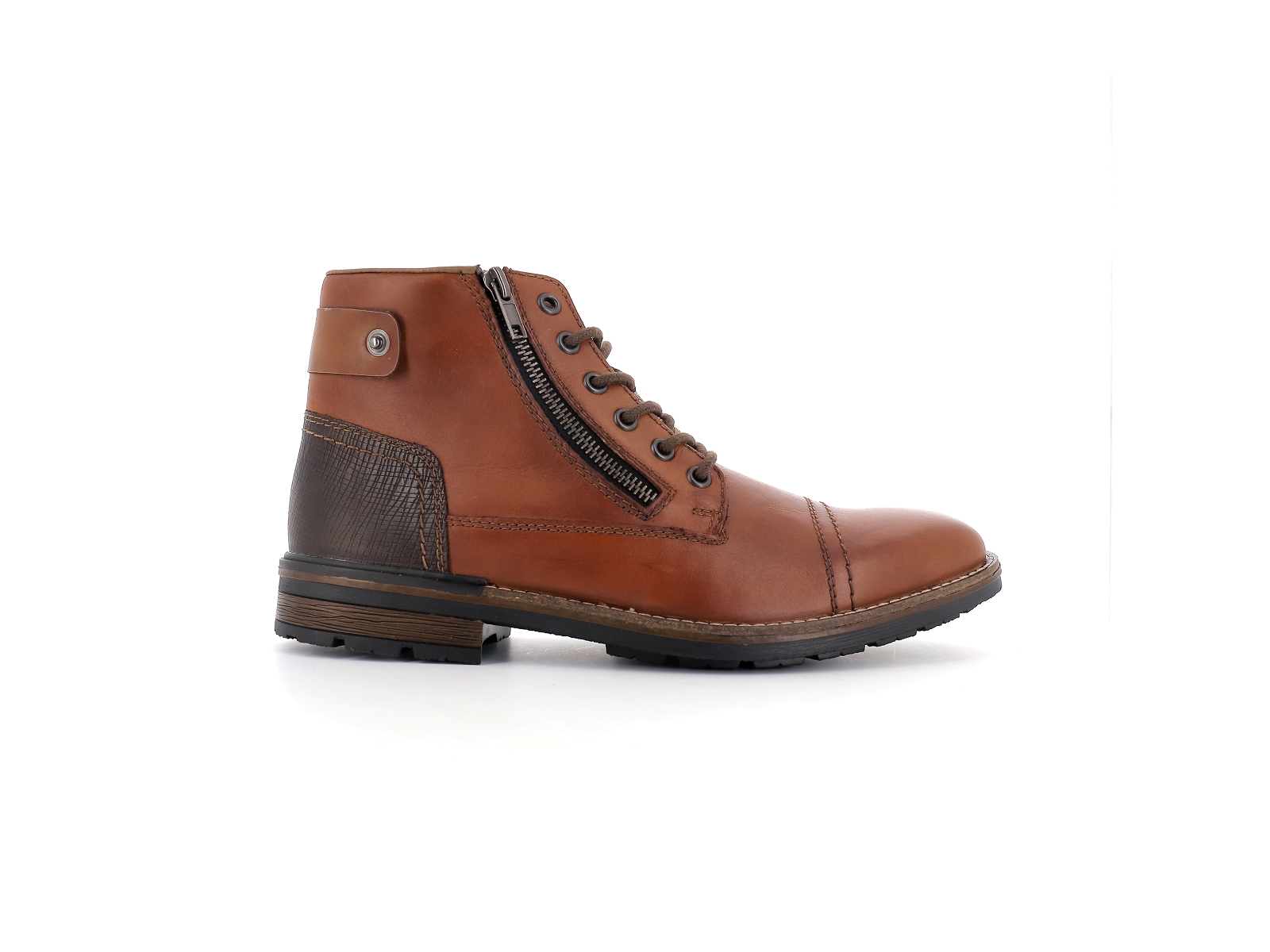 Rieker-F1340 Cuir Marron Clair
