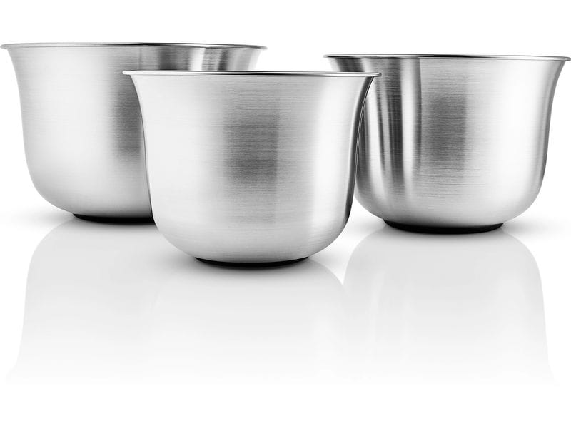 Eva Solo Rührschüssel-Set Green tools 7.1 l, Silber Vielseitiges Rührschüssel-Set aus recyceltem Edelstahl für nachhaltiges Kochen und Backen