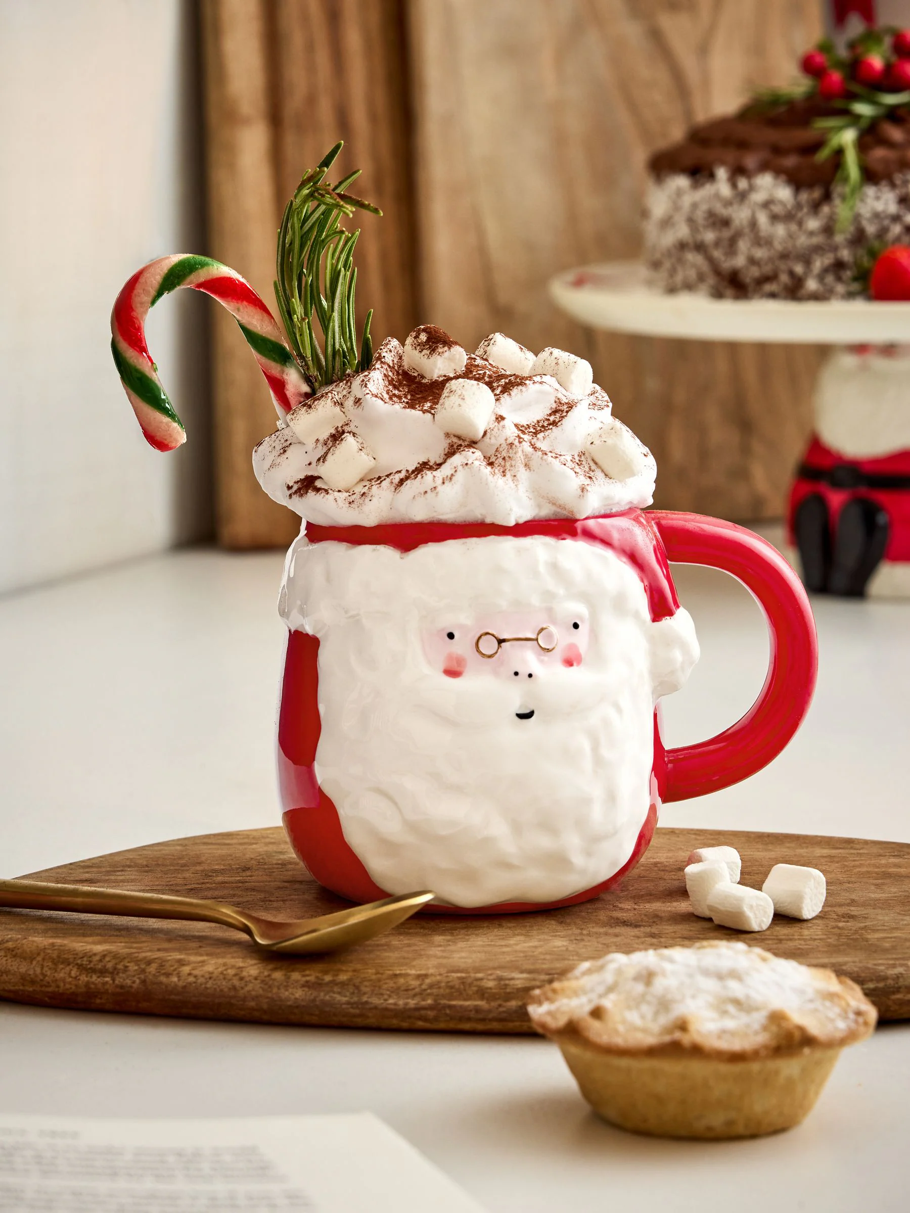 Kerstmok met kerstman