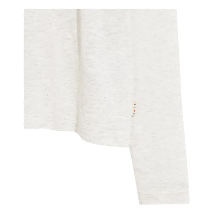 Bellerose Col roulé côtelé Mamie | Gris chiné