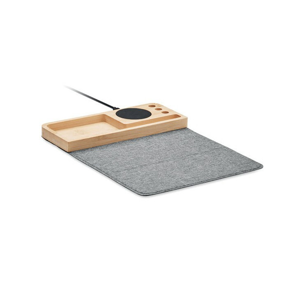 GiftRetail MO2281 - PANDU Chargeur sans fil bambou 15W