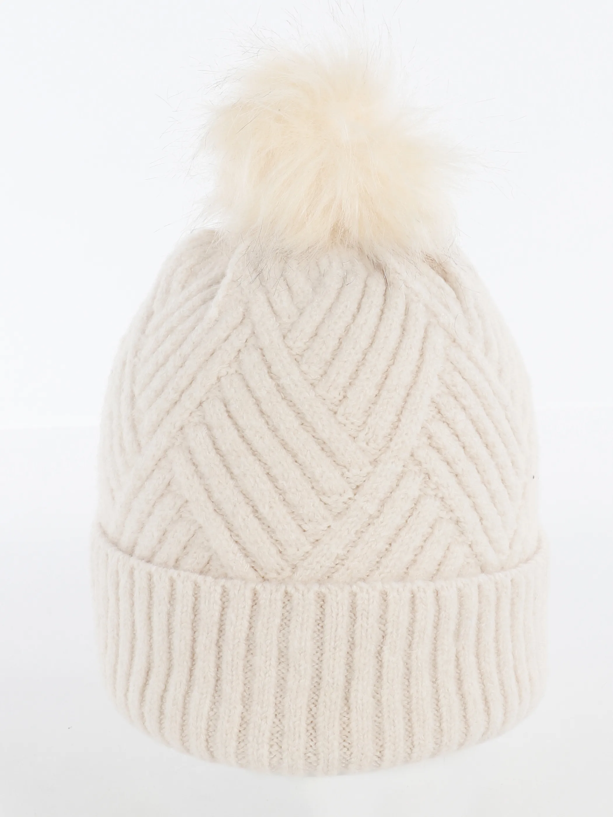 Damen Mütze mit Bommel